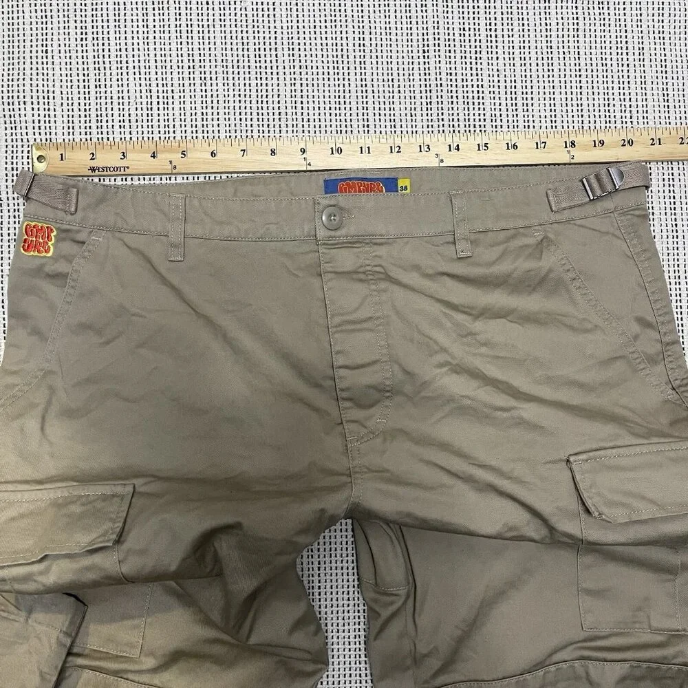 Vintage Empyre Pants Mens 38 Tan Relaxed Fit Baggy Cargo Loose Y2K 90s Skate - Picture 10 of 10